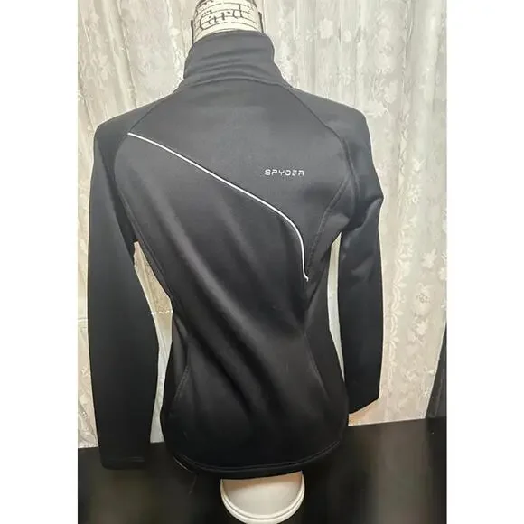 Spyder Women’s Black Full Zip Jacket Size Small – Performance Outerwear - Picture 3 of 4